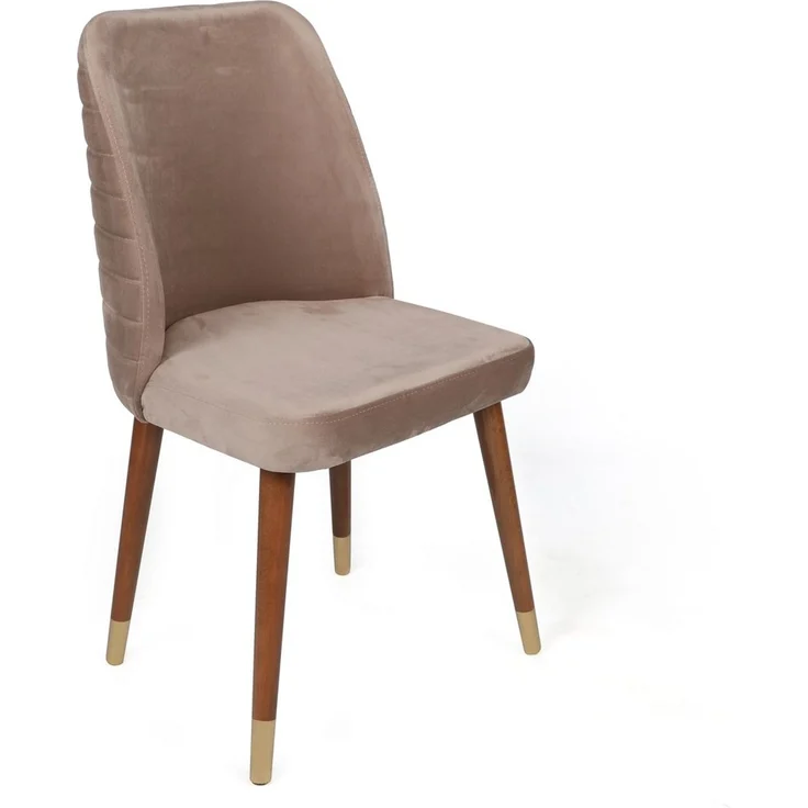 Skye Decor 'Hugo-384 V2' Stuhlset (2-teilig), Beige / Walnuss, 50 x 90 x 49 cm – Bild 2