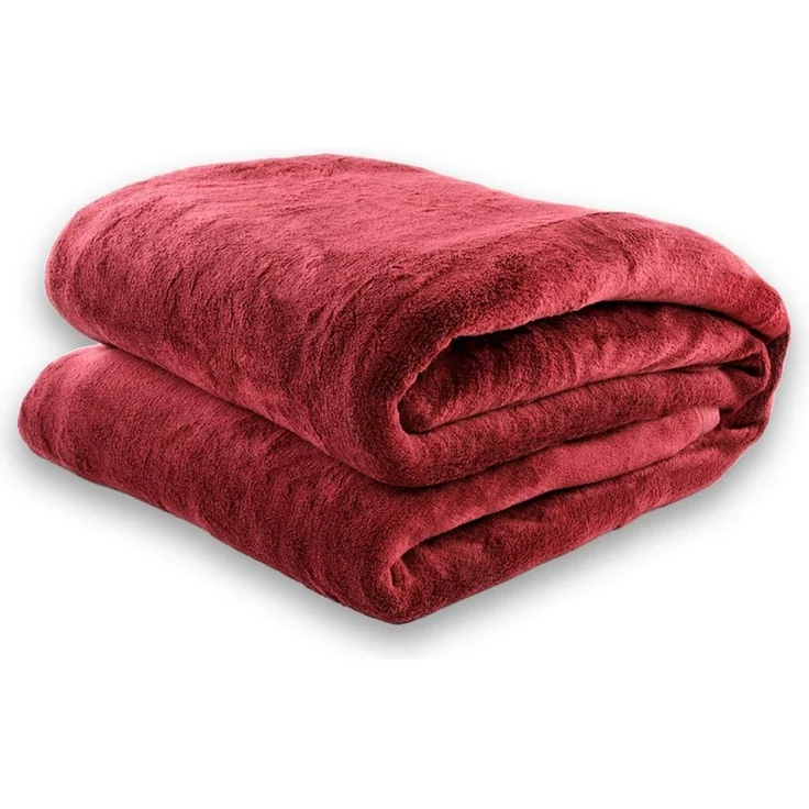 Wohndecke flauschige, tragbare Kuscheldecke mit Ärmeln und Fußtasche, Gräfenstayn, warme Ärmeldecke - TV Decke zum Anziehen - 180x150cm bordeaux – Bild 4