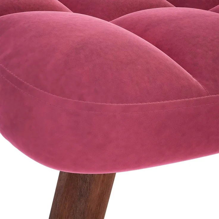 vidaXL Schaukelstuhl mit Hocker Weinroter Samt 4016848 – Bild 9