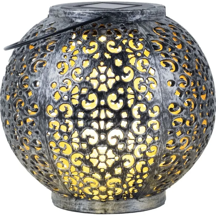 LED Solarleuchte, Kunststoff, Hängeleuchte, H 17 cm