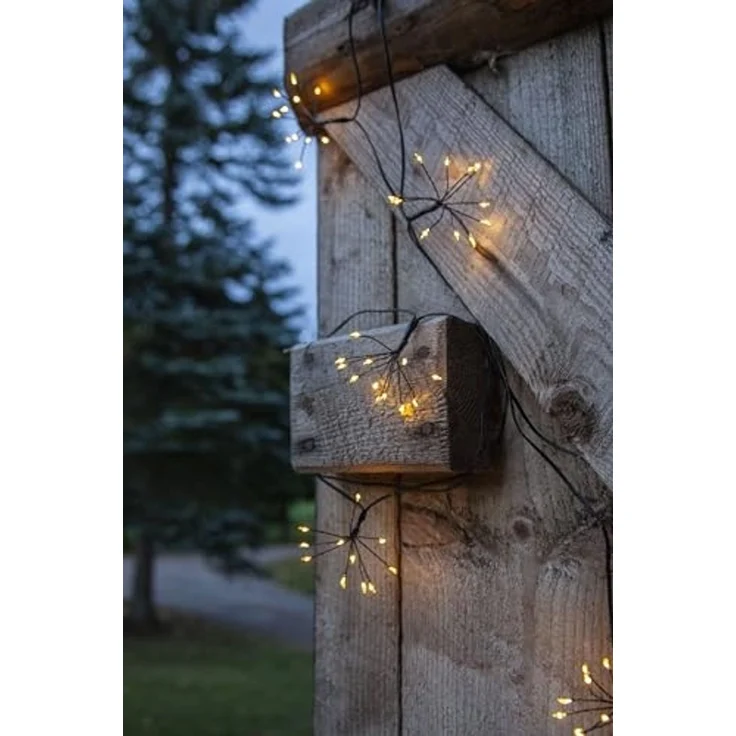 LED-Solarlichterkette"Firework Solar" schwarz, 96 warmwhite LED – Bild 5