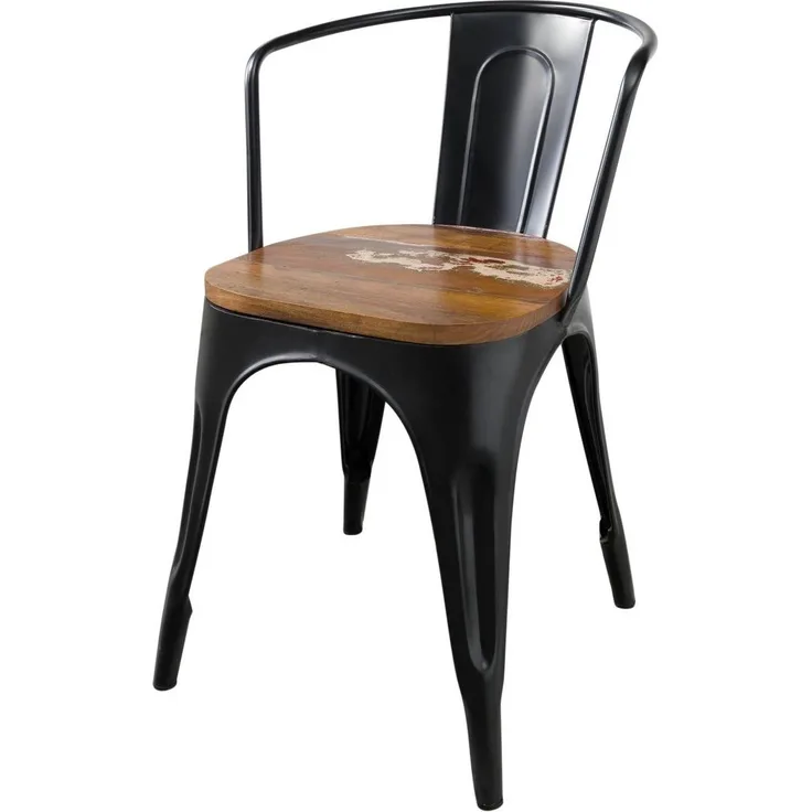 Stuhl Altholz 45x45x85 mehrfarbig lackiert INDUSTRIAL #63
