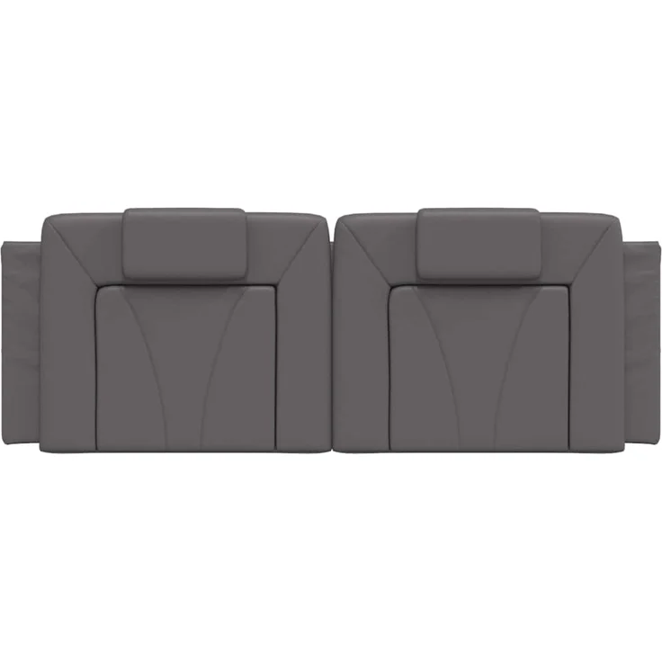 vidaXL Kopfteil-Kissen Grau 120 cm Kunstleder 374784 – Bild 5