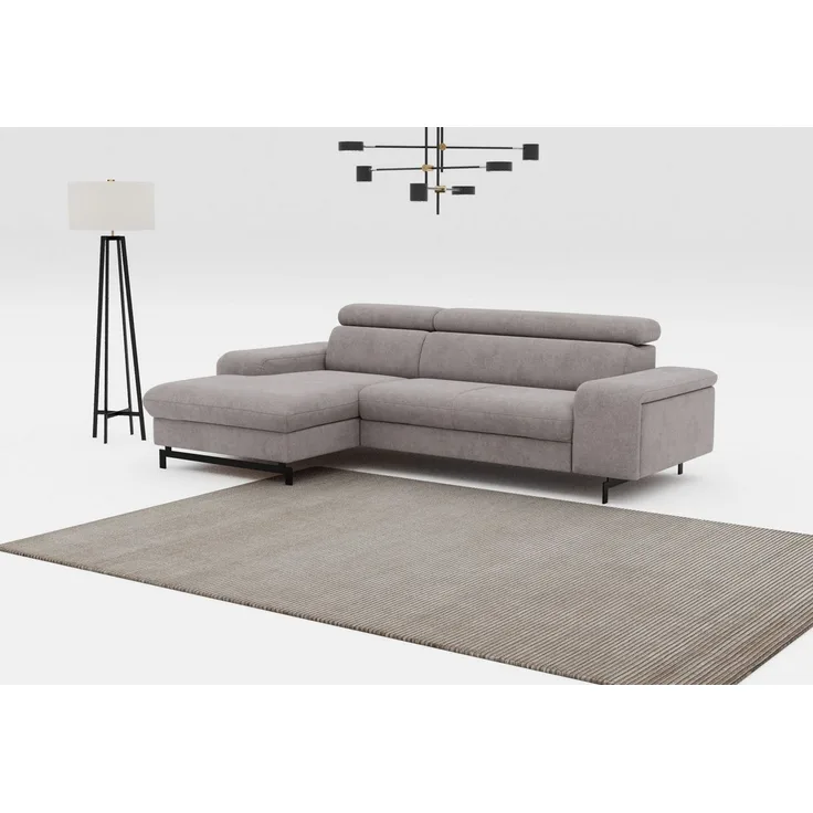 COTTA Ecksofa Emma L-Form, B: 267 cm, mit Kopfteilverstellung, optional Schlaffunktion & Bettkasten