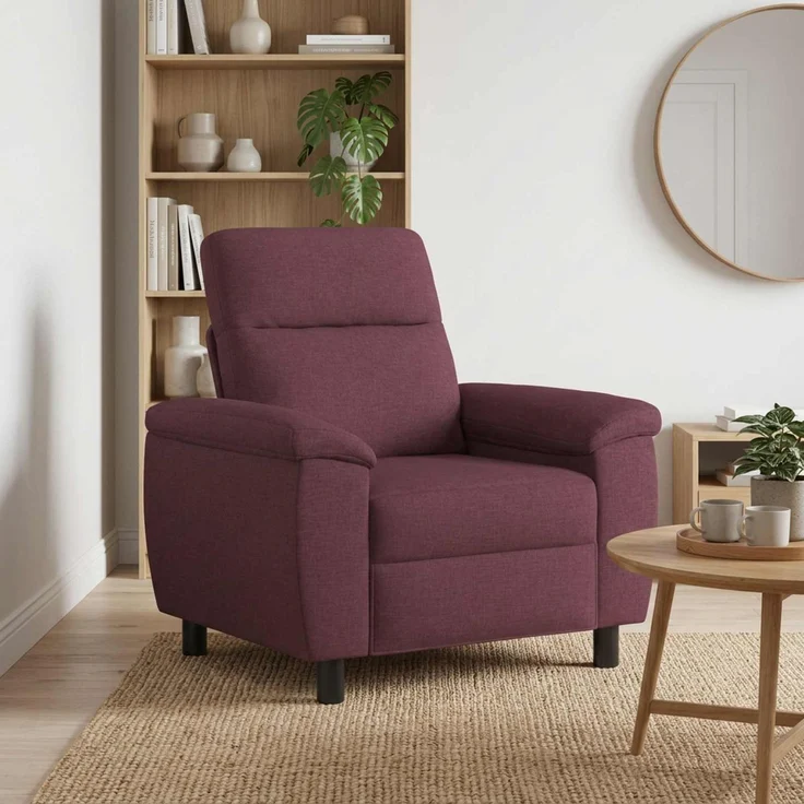 vidaXL Sofa Lila 95 x 90 x 95 cm Stoff 42040911 – Bild 1