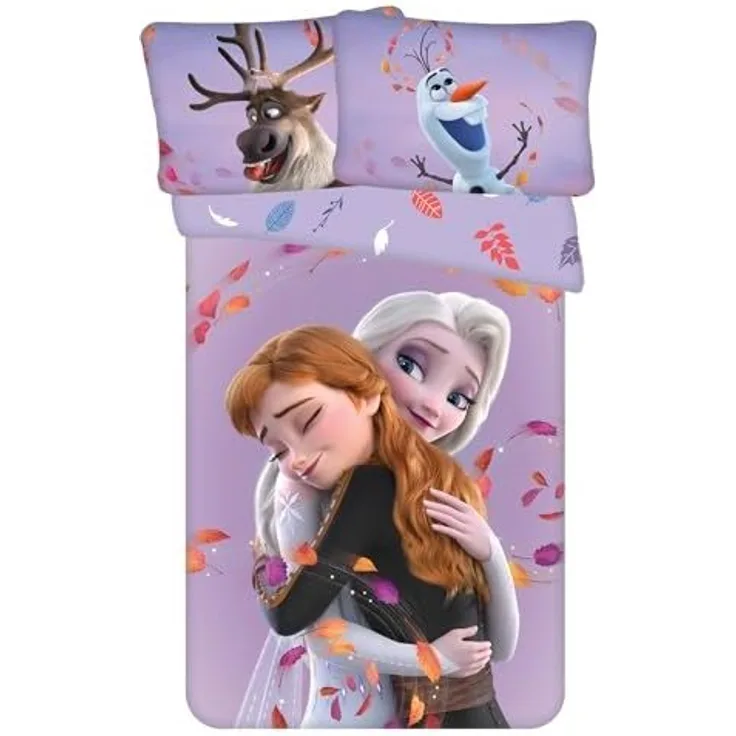 Jerry Fabrics Babybettwäsche Disney Frozen 2 Anna Elsa Olaf Baby Bettwäsche 100 x 135 cm