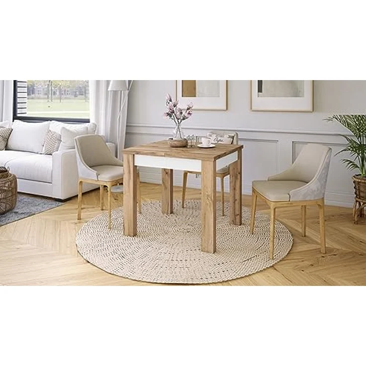 designimpex Esstisch Design Fonte Tisch ausziehbar 85 bis 130 cm – Bild 4