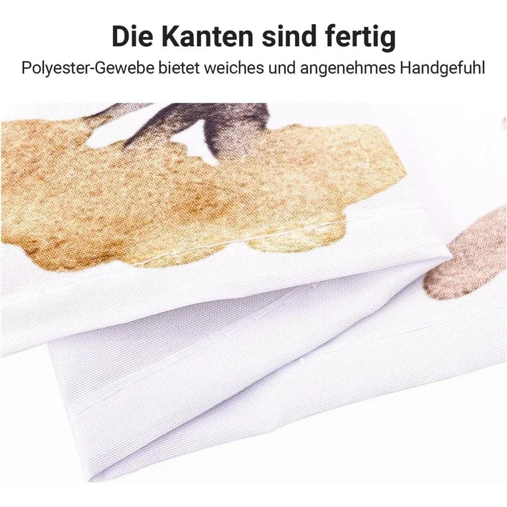 Duschvorhang Lerores 220x200cm Blumen Pflanze Antischimmel Textil Badezimmer – Bild 5