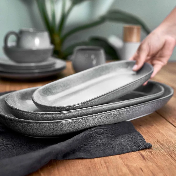 Springlane Servierplatte Misty Cliff, in verschiedenen Sets, Steingut, (1-tlg), spülmaschinenfest, mikrowellengeeignet – Bild 5