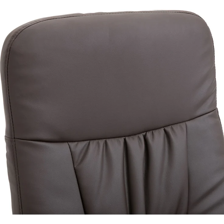 HOMCOM Relaxsessel, Metall, Kunstleder, Braun, 81L x 76B x 101H cm – Bild 8