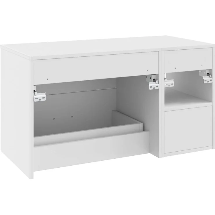 vidaXL Badezimmermöbel-Set zur Wandmontage 2 stk. Weiß 3403936 – Bild 6