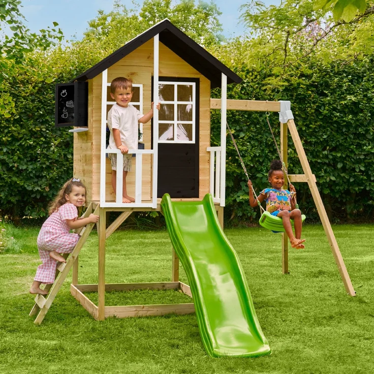 Zwerkules Holli 2 | Kinder Stelzenhaus mit Rutsche – Bild 2