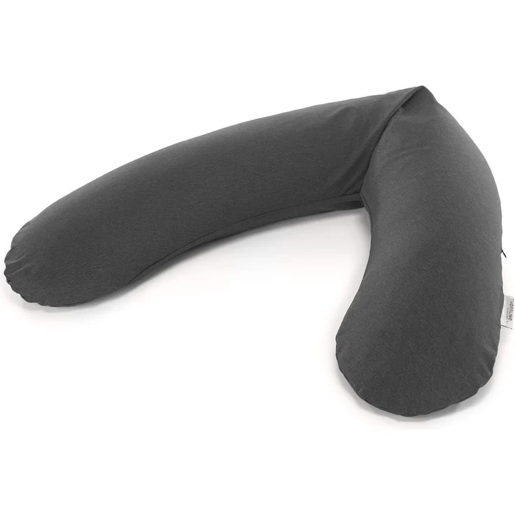 Theraline Stillkissen 190cm inkl. Bezug Melange anthrazit Mikroperlenfüllung