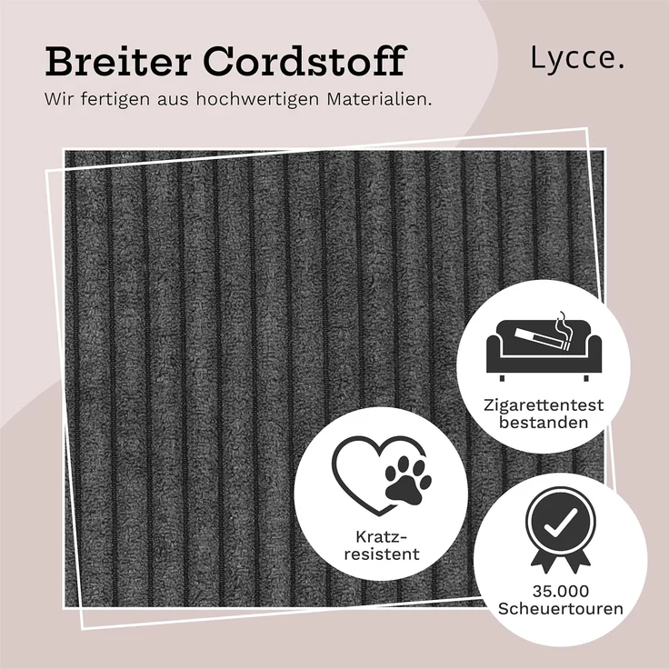 Lycce Wäschekorb Lycce Wäschekorb Cord – faltbar, waschbar & perfekt für Nischen – Bild 4