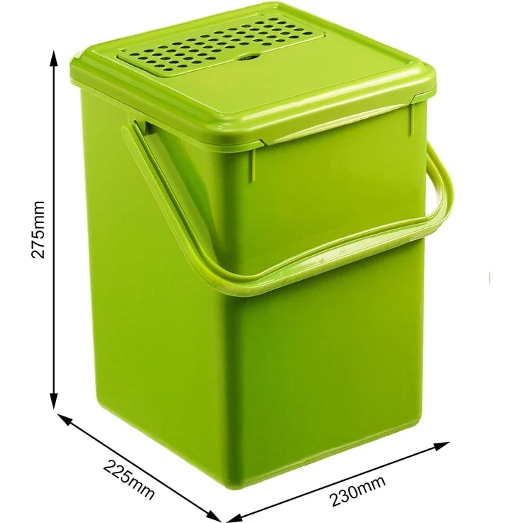 Komposteimer 8 l grün Aktivkohlefilter – Bild 4
