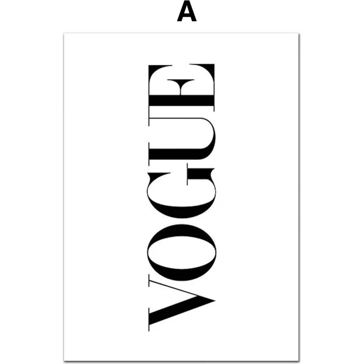 Poster Schwarz Weiß Kate Moss Vogue · Vintage · Wohnkultur| Wohnzimmer | Wandbilder Schlafzimmer | Deko Print ohne Rahmen | Bilder - A / 50 x 70 cm