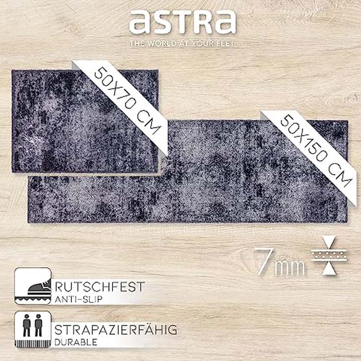 ASTRA Fußmatte Pure & Soft, rechteckig, Höhe: 7 mm, Schmutzfangmatte, waschbar – Bild 7
