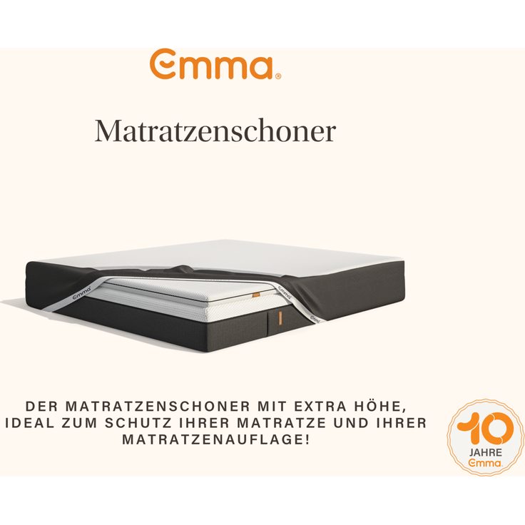 Emma Matratzenschützer, 90x200 cm, 100 % Polyester, Weiß – Bild 2