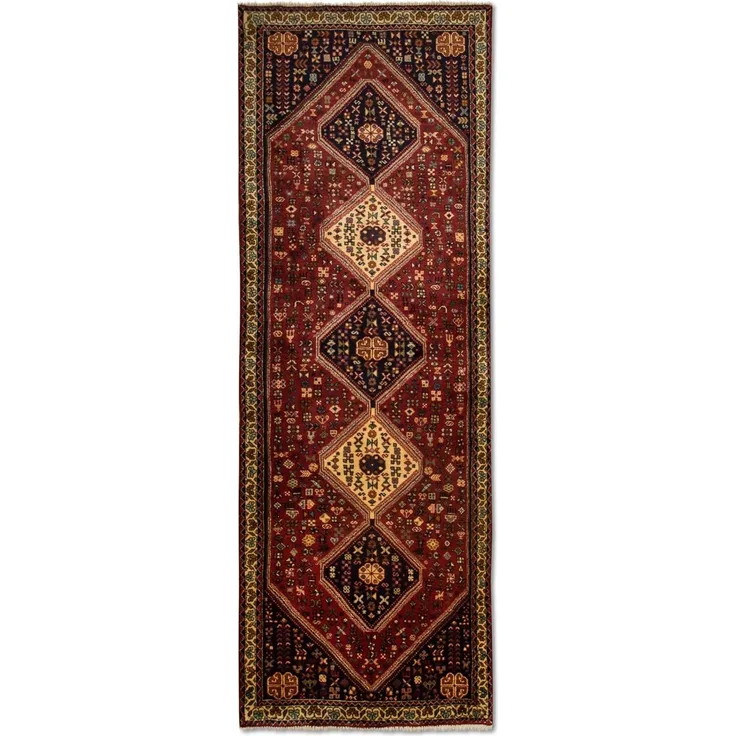 Morgenland Läufer Perser - Nomadic - 278 x 92 cm - rot