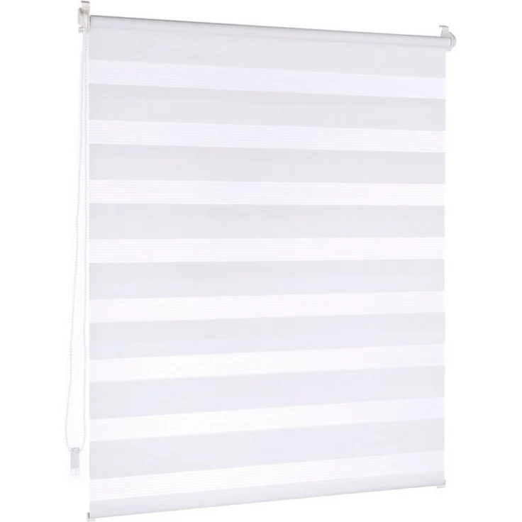 Doppelrollo Premium Klemmfix Doppelrollo / Duo Rollo, 30x120 cm, weiß, Victoria M, blickdicht, ohne Bohren, freihängend, Klemmfix – Bild 2