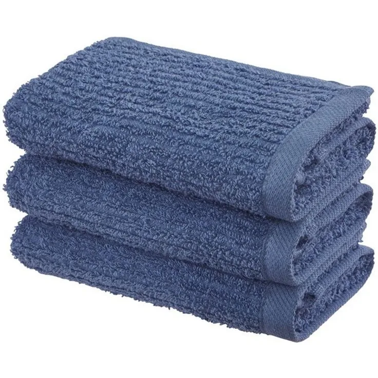 OTTO home Gästehandtücher Riva, 30x50, Premium Handtücher, 500 gr/m², Webfrottier (3-St), Hoch-Tief-Struktur, Streifen, weich, 5 Jahre Garantie