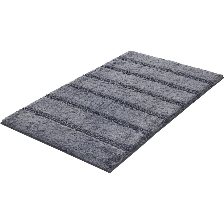 Kleine Wolke Badematte Monrovia, Höhe 23 mm, rutschhemmend beschichtet, fußbodenheizungsgeeignet, Kunstfaser, rechteckig, Badteppich, Uni Farben, gestreift, aus Mikrofaser, waschbar – Bild 4