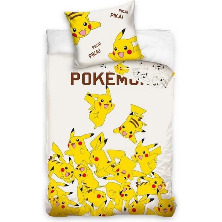Pokemon Pikachu Bettwäsche Kinderbettwäsche POK2408026 135x200 cm + 80x80 cm – Bild 2