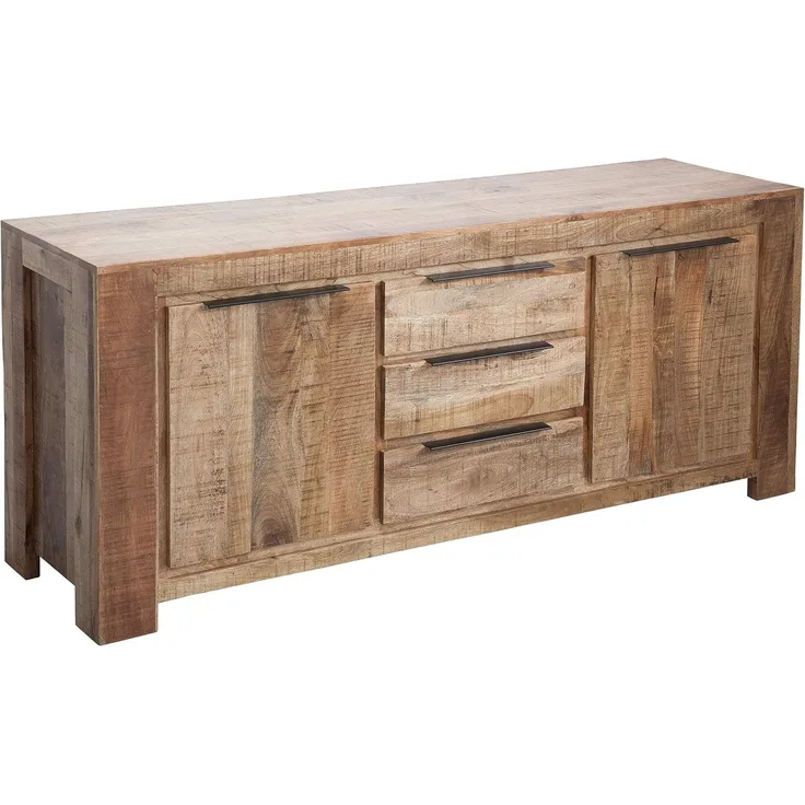riess-ambiente Sideboard IRON CRAFT 174cm natur, Massivholz · 3 Schubladen · Kommode · Mangoholz · Wohnzimmer