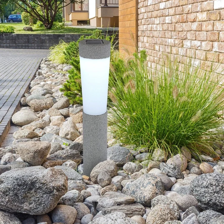 Solarleuchten Garten 2er Set Wegeleuchten Solarlampe Außen Leuchte LED – Bild 7