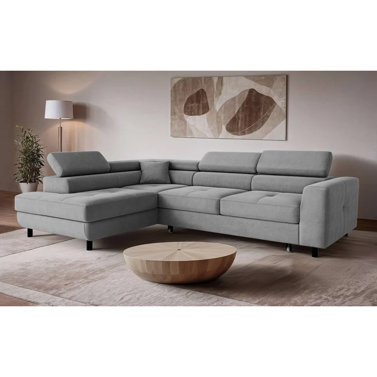 OTTO home Ecksofa AADEN Schlafsofa 254 cm - OTTO. Verlässliche Qualität, mit Bettfunktion, Bettkasten, Kopfstützen, rechts/links bestellbar – Bild 1