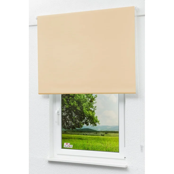 Lysel Outlet - Basisrollo Tageslicht Apricot, (B x H) 122.50x175 cm in beige/apricot – Bild 4