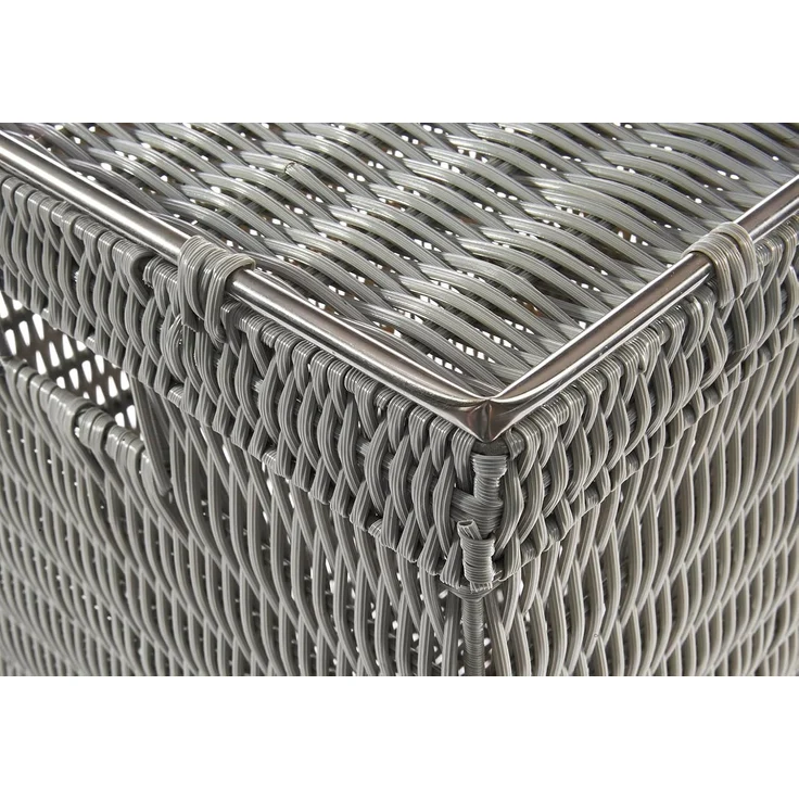 Kobolo Wäschekorb Wäschebehälter Wäschesammler mit Deckel - grau – Bild 7