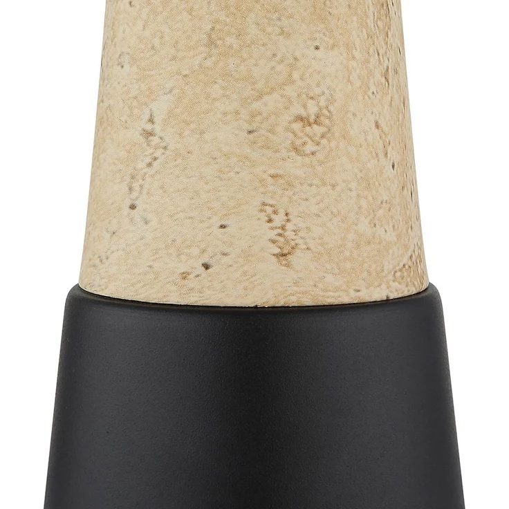 Tischleuchte, schwarz matt, Wippschalter, H 36,5 cm – Bild 9