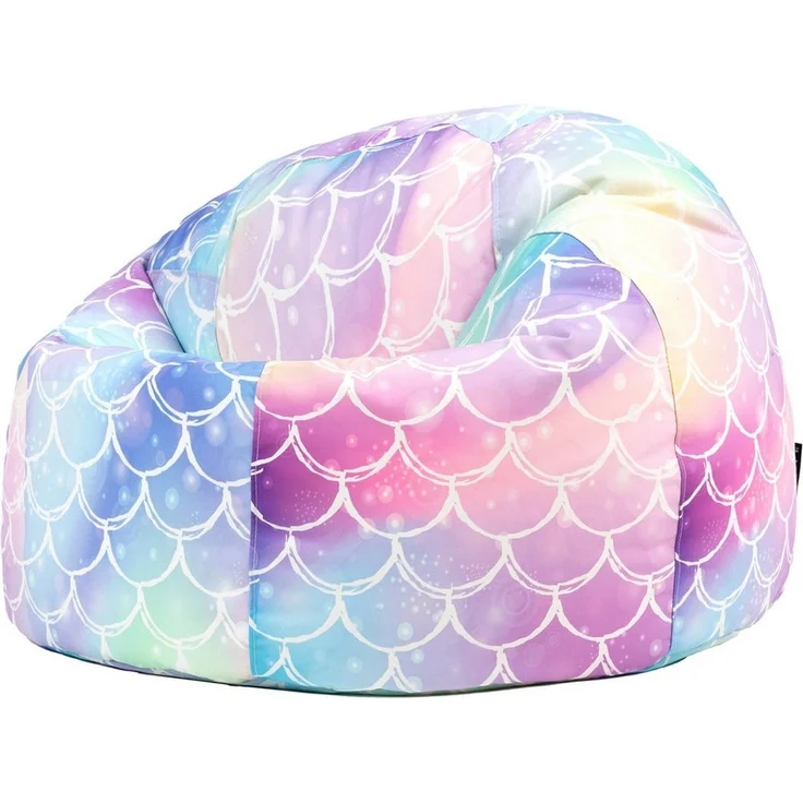 Icon Meerjungfrau Sitzsack Kinder, Webstoff, Sitzsack mit Füllung, Bequemer Kinder Sessel, Kuschelsessel, Lese Sessel, Schlafzimmer, Kinderzimmer, Wohnzimmer – Bild 5