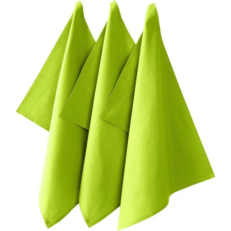 REDBEST Geschirrtuch Geschirrtuch "Seattle" 3er-Pack, Baumwolle Uni