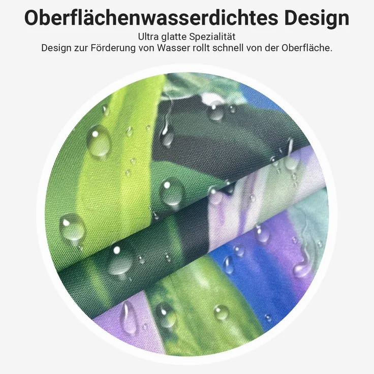 Duschvorhang 180x160cm Polyester 12 Bunter Meeresboden 180 x 160 cm – Bild 3