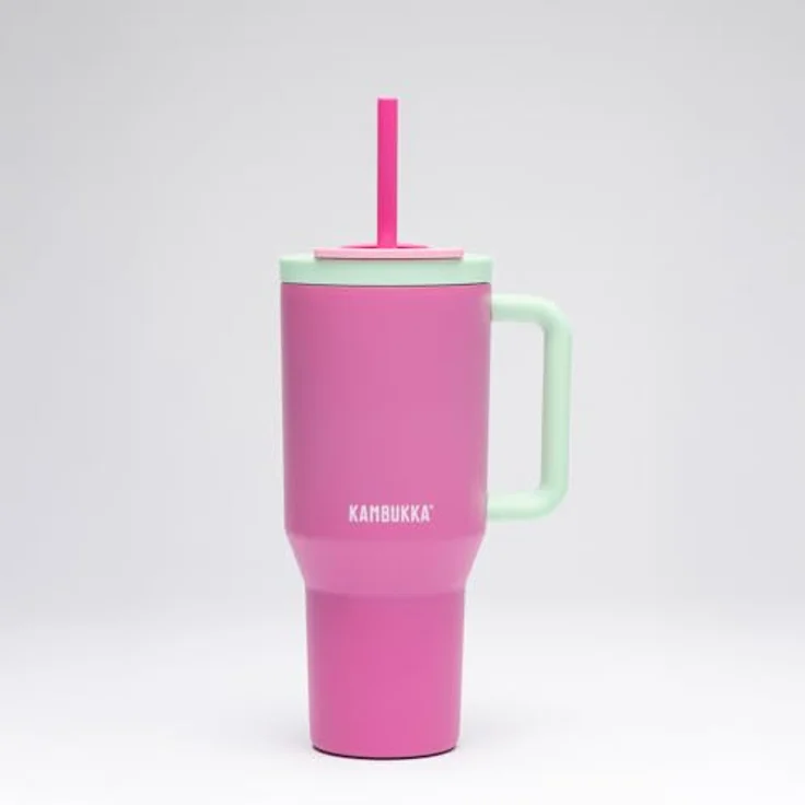 Kambukka Rio Tumbler 950ml Bubblegum Mint Thermobecher mit Teleskopstrohhalm – Bild 3