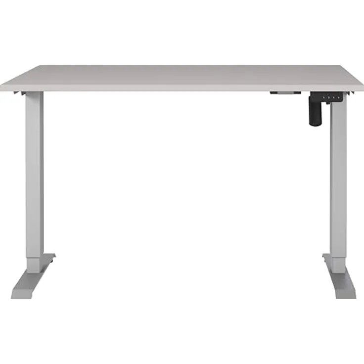 Germania Schreibtisch 8022-643, in Kaschmir/Silber, elektr. höhenverstellbar, 120 x 119 x 80 cm (BxHxT) – Bild 4