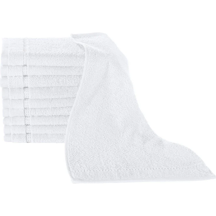 Erwin Müller Gästehandtuch Gästetuch "Mannheim" 10er-Pack, Frottier (10-St), Walk-Frottier Uni – Bild 1