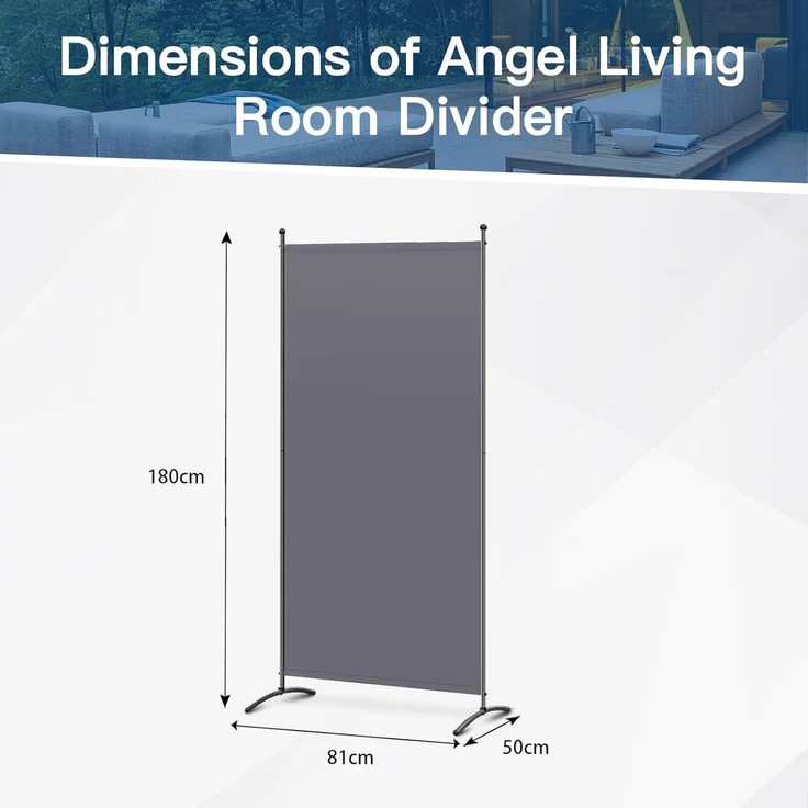 Angel Living Paravent 1-teilig Freistehend Sichtschutz Raumteiler Stellwand Trennwand (1 St), für Büro, Balkon, Schlafzimmer, Garten, 80 x 180 cm – Bild 3