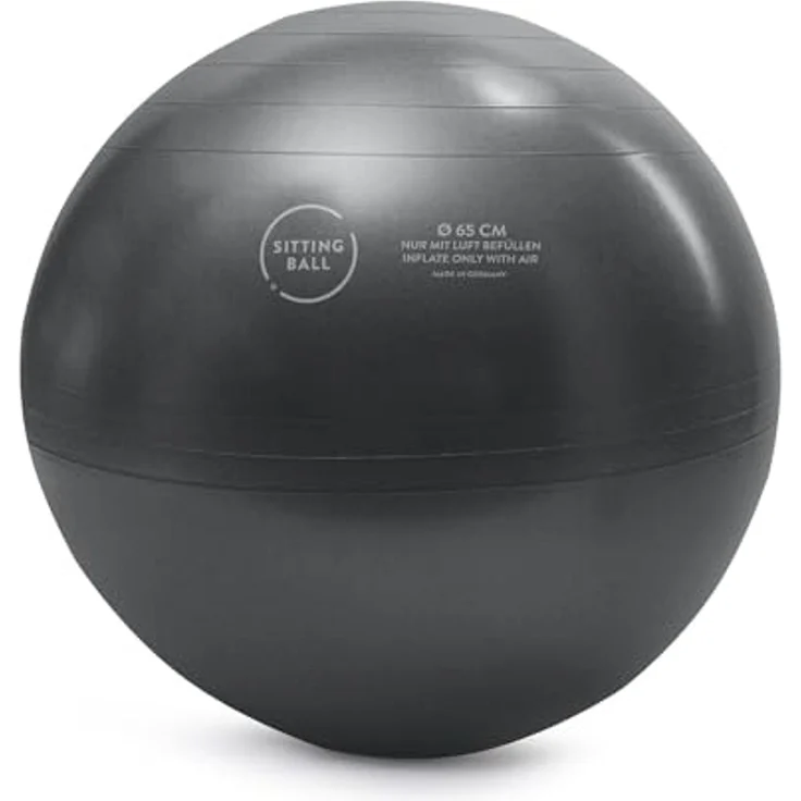 MAGMA Sitzball BVB 09 D 65 cm schwarz Borussia Dortmund – Bild 3