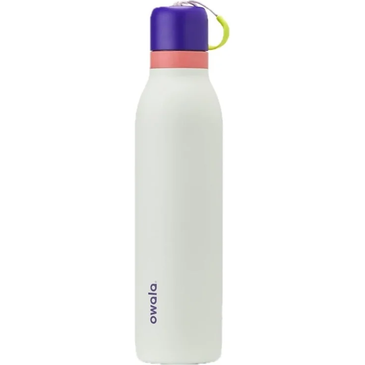 Owala FreeSip Twist Isolierte Trinkflasche, 710ml, Minty Horizons | Isolierter Edelstahl | Auslaufsicherer Deckel | BPA-frei, bleifrei und phthalatfrei | 2-in-1-Trinkverschluss