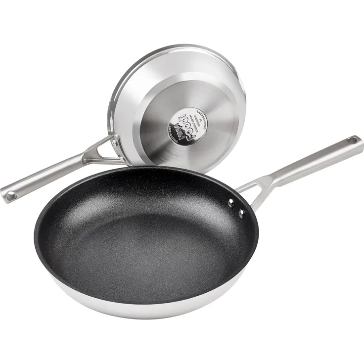 NINJA Bratpfanne C62000EU Foodi ZEROSTICK Bratpfannenset, Edelstahl