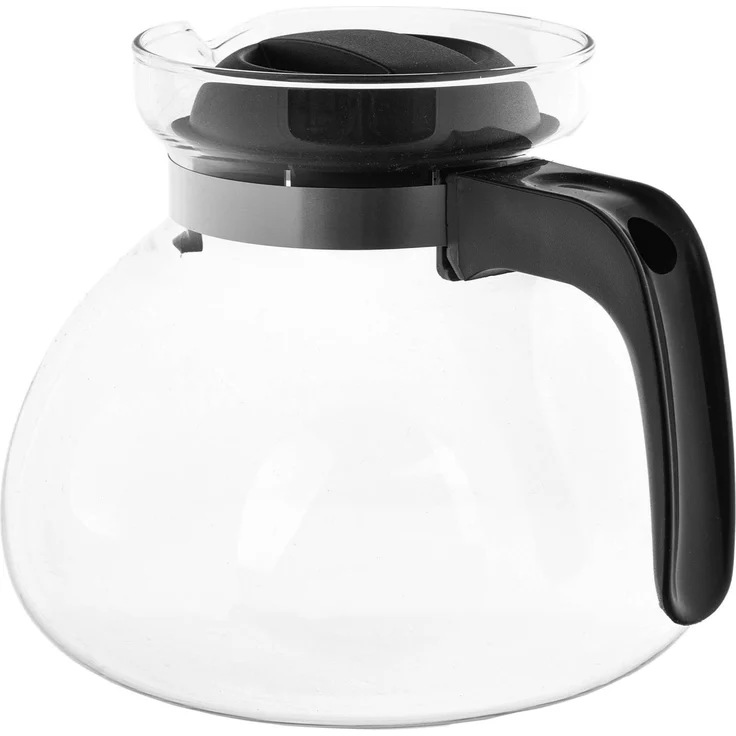 KADAX Hitzebeständige Teekanne mit Deckel, Glas, schwarz, 1,7L – Bild 8