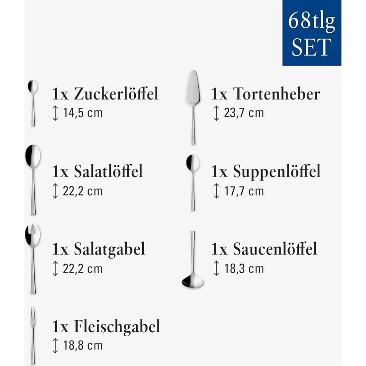 Villeroy & Boch Victor Tafelbesteck 68-teilig – Bild 6