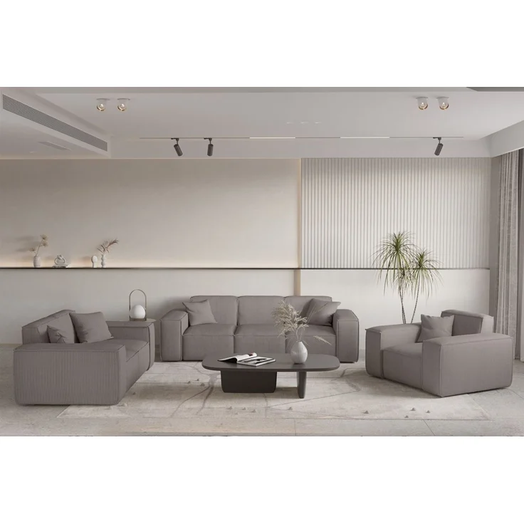 Sessel Designersessel CELES PREMIUM in Stoff Scala Taupe – Bild 5