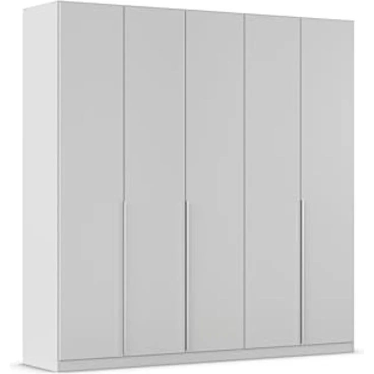 Rauch Möbel Alabama, Kleiderschrank für Schlafzimmer, Kinderzimmer, Wohnzimmer, Garderobe, Flur, 5-türig, mit Zubehör Classic, Farbe Seidengrau, Breite 226 cm – Bild 1