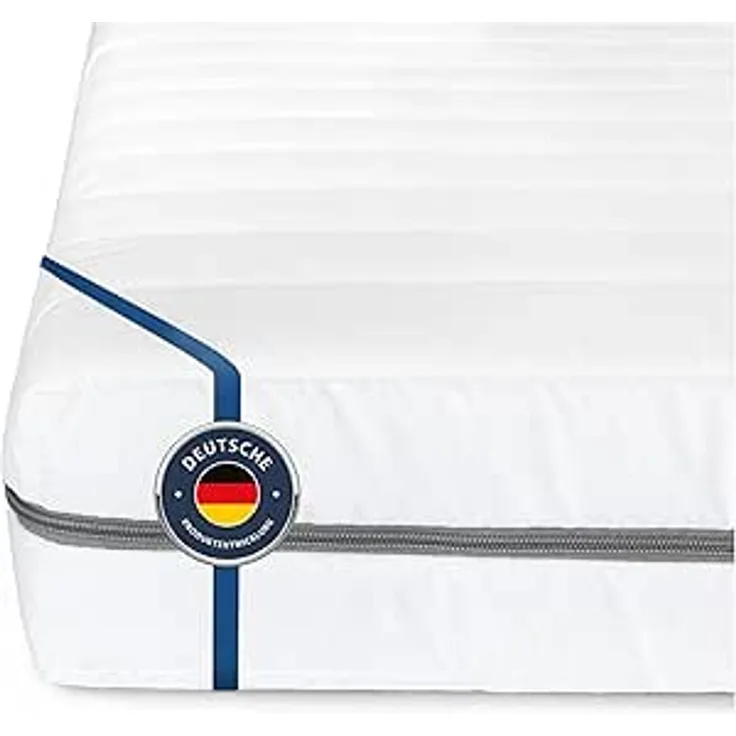 BMM 7-Zonen-Kaltschaum-Matratze 'Klassik 15' mit Microfaser Bezug, H2/H3, 120x200 cm