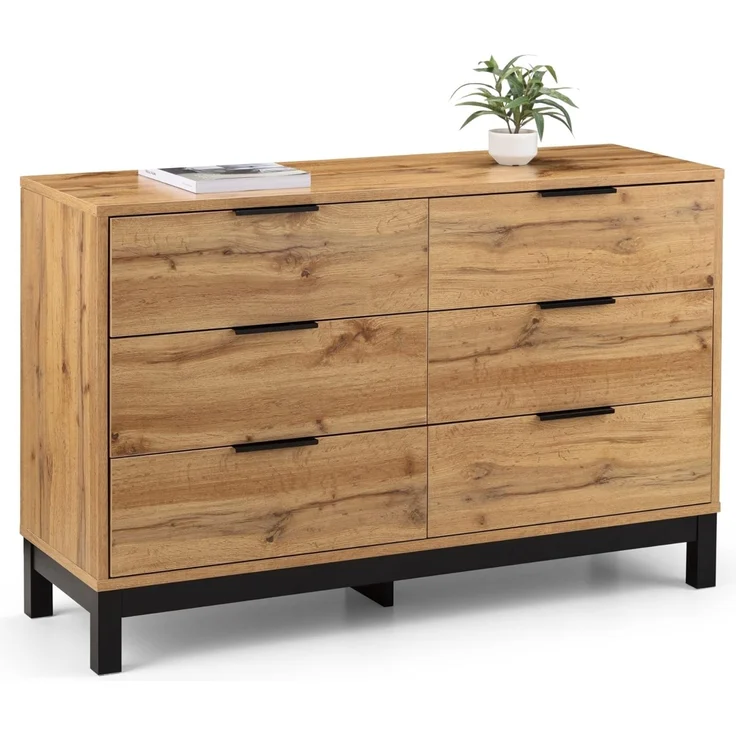 Julian Bowen Bali Kommode mit 6 Schubladen, Eiche – Bild 10