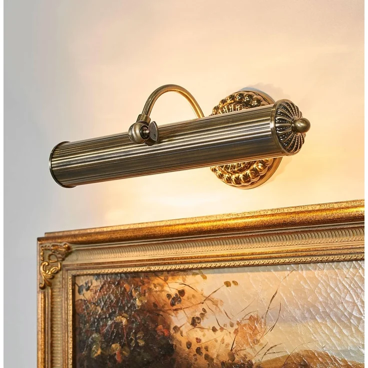 Lindby Bilderleuchte Joely, Metall, Bronze IP20, 2 x 40 W – Bild 2